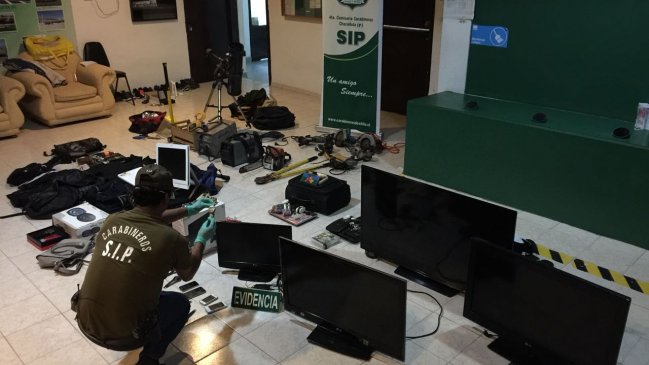 Arica: Carabineros desbarató red autora de robos en lugares habitados