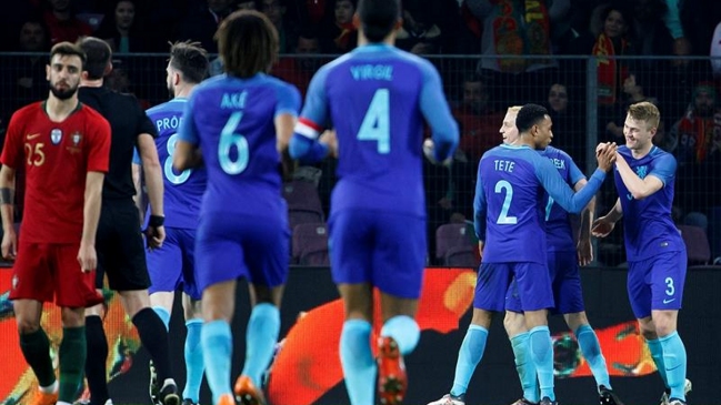 Holanda sorprendió al Portugal de Cristiano Ronaldo en amistoso disputado en Ginebra