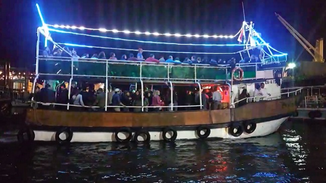 Cómo sobrevivió el hombre que cayó desde un barco en una fiesta en Valparaíso