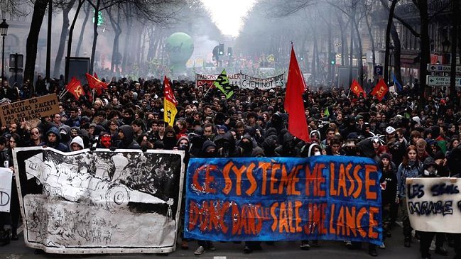 Huelga ferroviaria en Francia: París registró 400 kilómetros de tacos