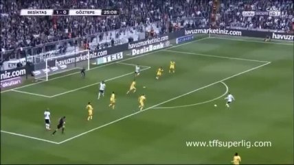   Gary Medel se vistió de goleador en triunfo de Besiktas 