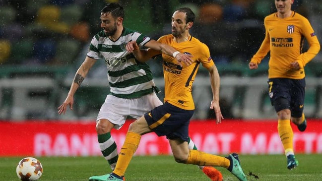 Atlético de Madrid avanzó a semifinales de la Europa League pese a caer ante Sporting