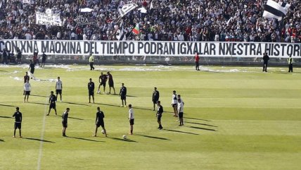 El provocador mensaje de la hinchada de Colo Colo a la U en el arengazo