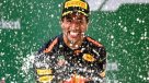 Daniel Ricciardo exultante con su victoria: \