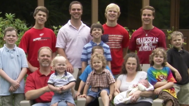 Padres tuvieron a su hijo varón número 14 en EE.UU.