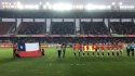 La Roja femenina entonó con fuerza el himno nacional en La Serena