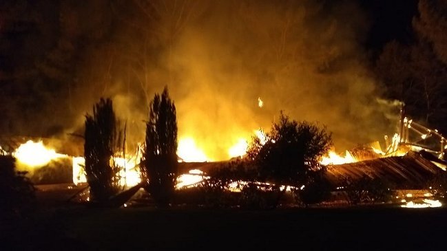Nuevo ataque incendiario se registró de madrugada en La Araucanía