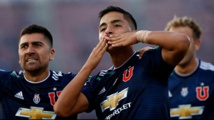 Nicolás Guerra abrió la cuenta para la U ante Universidad de Concepción