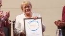 Ex Presidenta Bachelet recibió el Premio Alianza Progresista