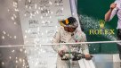 Lewis Hamilton celebró su primer triunfo de la temporada en el circuito callejero de Baku