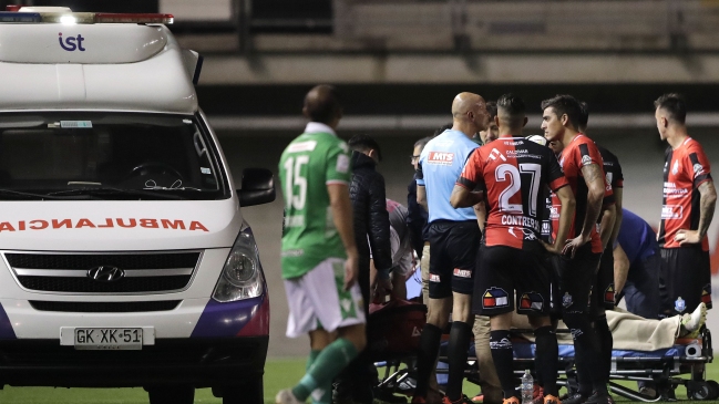 Capitán de Antofagasta se mantiene estable tras golpe recibido ante Audax Italiano