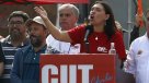 Presidenta de la CUT llamó a la unidad de los trabajadores este 1 de mayo