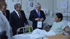 Piñera visitó a víctimas de accidentes laborales en el Día del Trabajador