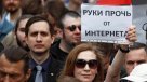 Miles de rusos protestaron en Moscú contra el bloqueo de Telegram