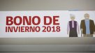 Este miércoles comenzó el pago del bono invierno 2018