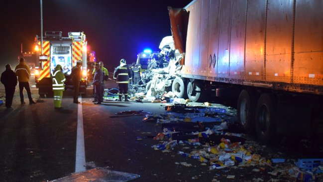 Copiapó: Accidente involucró a cinco camiones