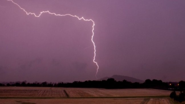 Onemi declara alerta temprana preventiva en La Araucanía por tormentas eléctricas