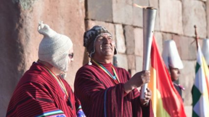  Evo Morales encendió el fuego de los Juegos Odesur de Cochabamba  