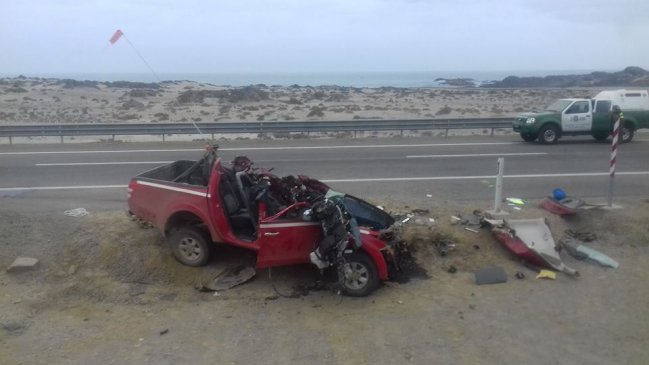 Accidente carretero en Chañaral dejó a una persona fallecida