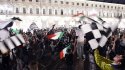 La celebración de los hinchas de Juventus en Turín tras obtener el título en Italia