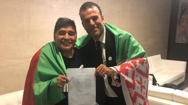 La nueva aventura de Maradona: Será presidente de un club en Bielorrusia