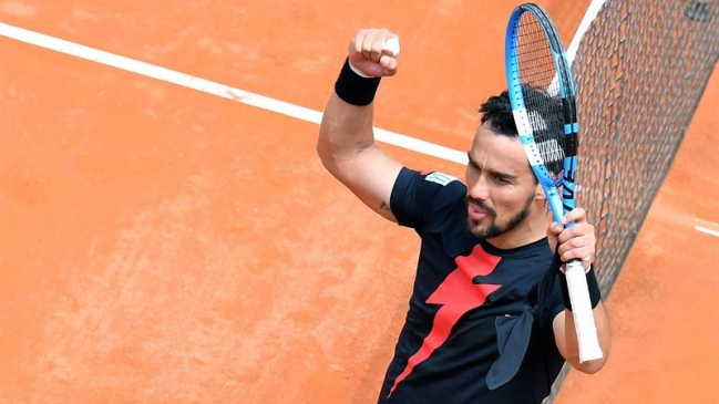 Fabio Fognini dejó rápidamente fuera de carrera a Dominic Thiem en Roma
