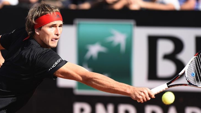 Alexander Zverev ganó la batalla ante Kyle Edmund en Roma