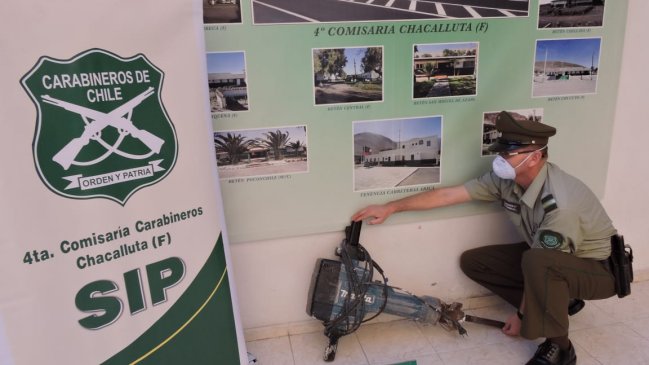 Carabineros detuvo a un sujeto por vender una herramienta robada vía redes sociales