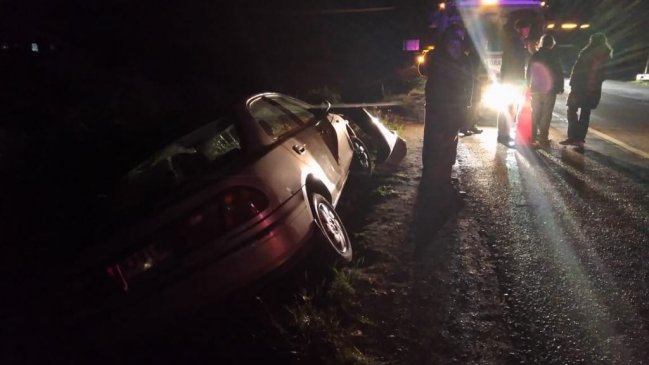 Región de Los Ríos: Colisión en Ruta 5 Sur dejó cuatro heridos