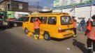 Furgón con 14 escolares colisionó en el centro de Iquique