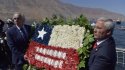 Ministro Chadwick entregó ofrendas florales en romería a la Boya Esmeralda en Iquique