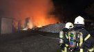 Puerto Montt: Incendio destruyó cuatro bodegas donde se almacenaba pompón