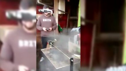   Digno de admiración: Chilotes hallaron modo infalible de avivar el fuego del asado 