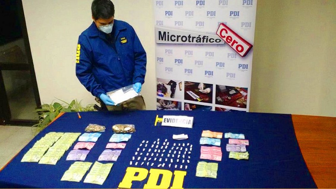 Cinco detenidos dejó un operativo antidrogas realizado por la PDI en Coquimbo