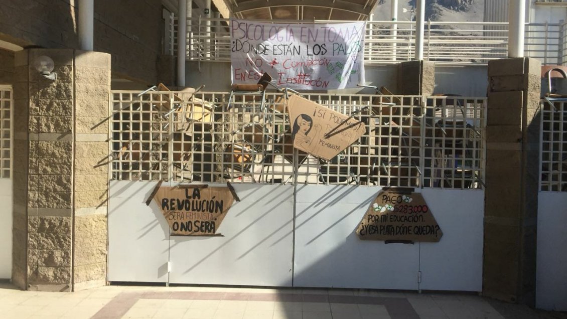 Toma feminista de la Universidad de Atacama suma nueva carrera movilizada