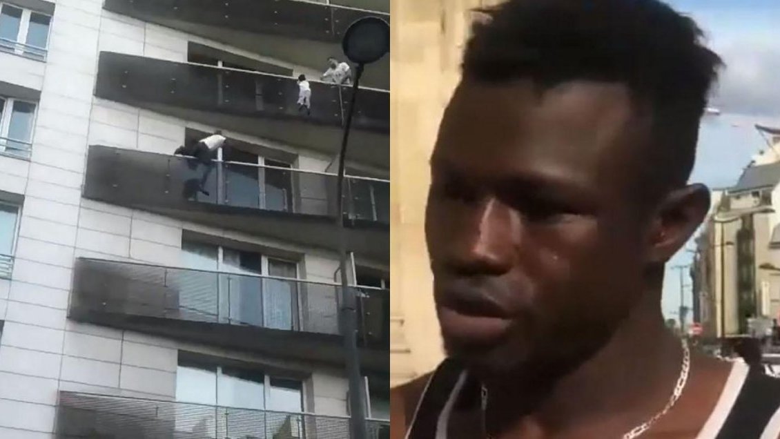 París: Inmigrante indocumentado trepó cuatro pisos para rescatar a un niño que colgaba de balcón