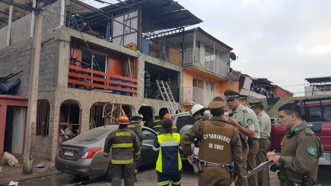 Explosión por fuga de gas en domicilio de Antofagasta dejó a tres lesionados