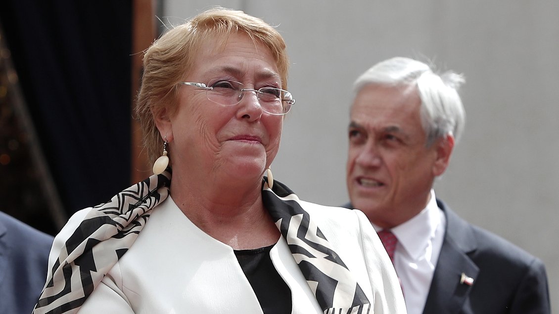 Piñera reconoció el aporte de Bachelet a la historia de Chile