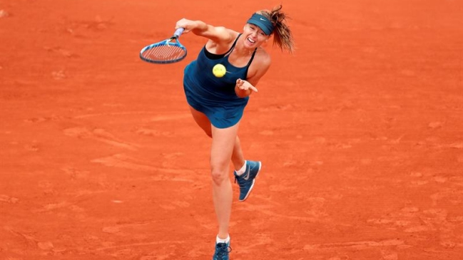  Maria Sharapova avanzó a segunda ronda en Roland Garros  