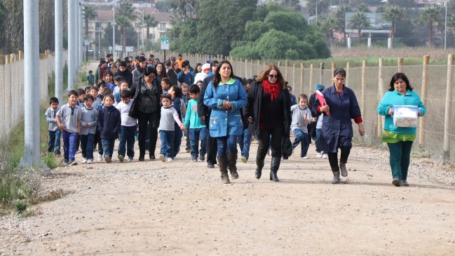 Simulacro de terremoto y tsunami movilizó a Escuela de Peñuelas en Coquimbo