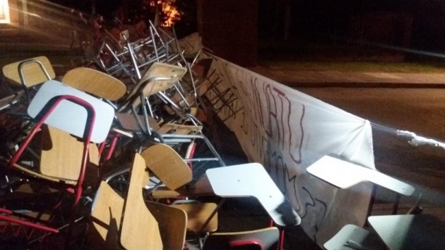 Toma en la Universidad de Talca en apoyo a estudiante que denunció acoso sexual