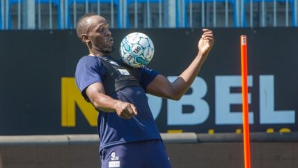   Usain Bolt se lució con un gol, una asistencia y algunos lujos en práctica con club noruego 