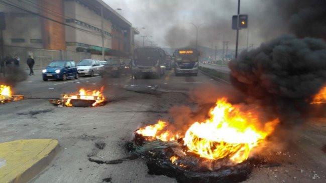 Pescadores industriales protestan en diversos puntos del Gran Concepción