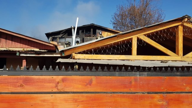 Rancagua: Incendio consumió por completo una casa habitación en sector Tuniche