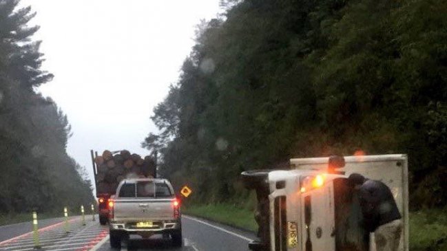 Dos accidentes de tránsito paralelos se produjeron en Valdivia
