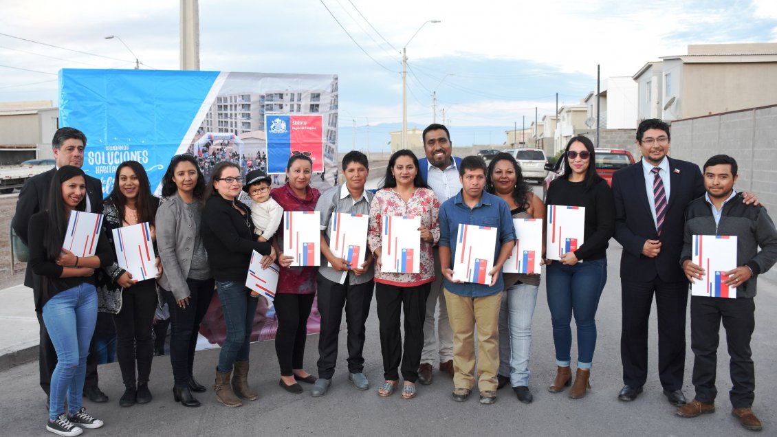 Familias de Pozo Almonte cumplieron el sueño de la 