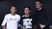 ¿Messi, Neymar y Cristiano Ronaldo juntos viendo béisbol?
