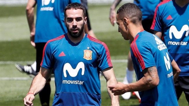 Daniel Carvajal entrenó con normalidad y Piqué superó molestias