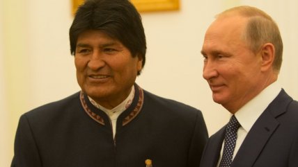   Evo Morales abordó cooperación técnico-militar con Vladímir Putin en el Kremlin 