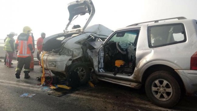 Accidente múltiple deja personas fallecidas en la Región del Maule